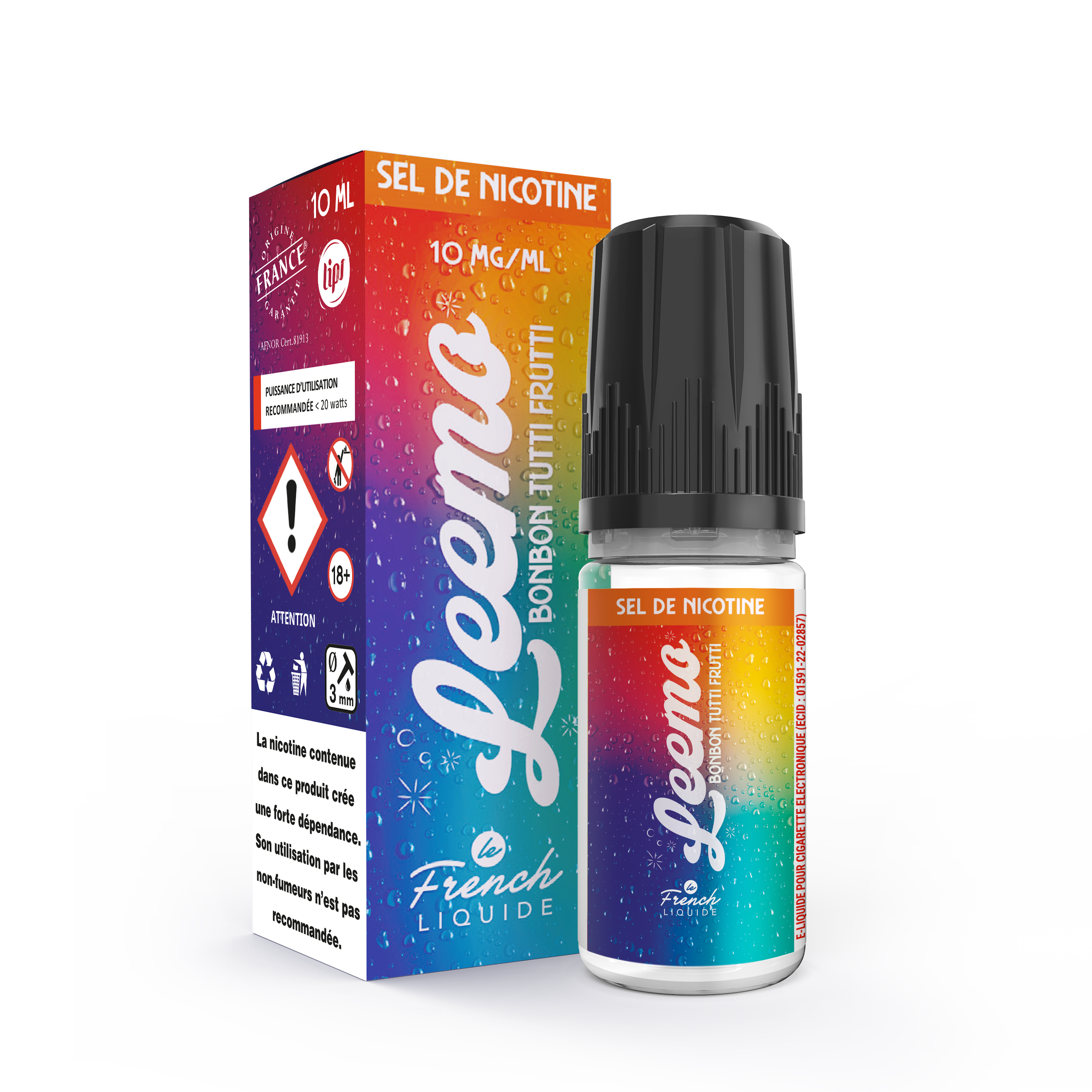 Bonbon Tutti Frutti - SDN - 10 ml - Le French Liquide - Leemo - Hit In Ozone Le VapothiKer Bonbon Tutti Frutti - SDN - 10 ml - Le French Liquide - Leemo - Hit In Ozone Le VapothiKer