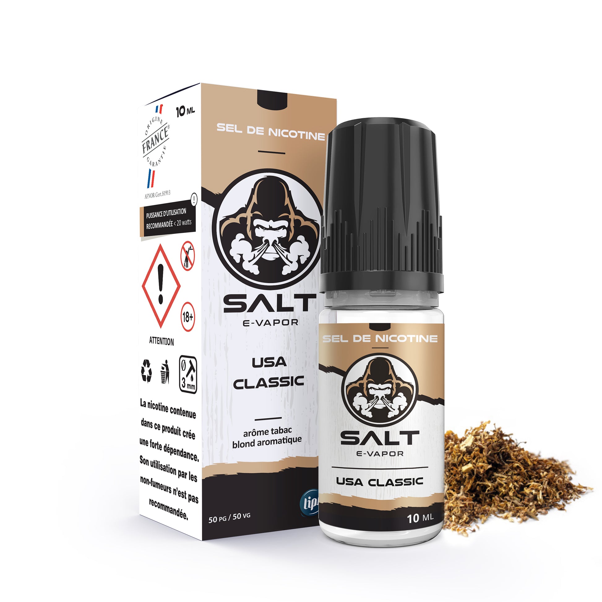 USA Classic - SDN - 10 ml - Le French Liquide - Sensation - Salt E-Vapor