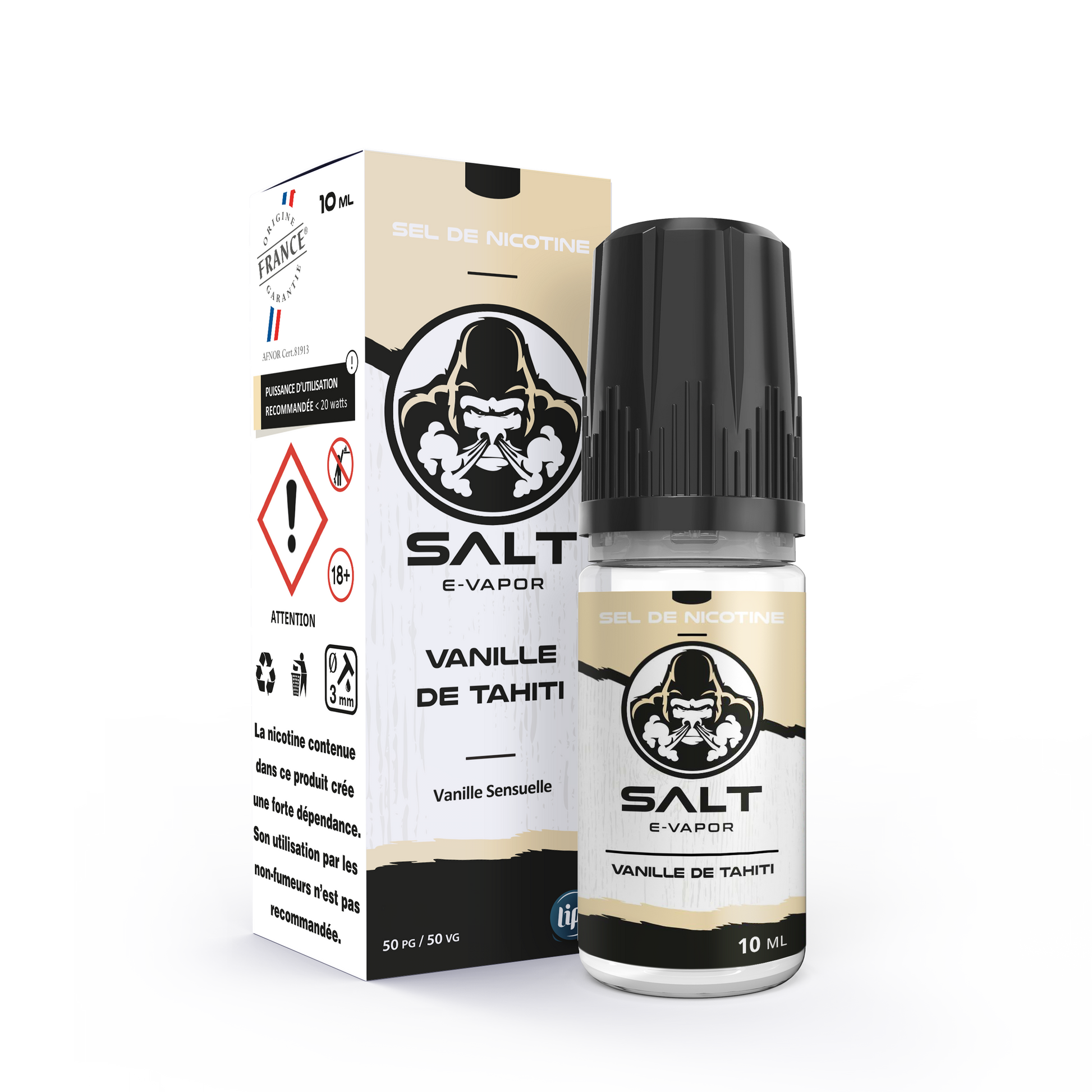Vanille de Tahiti - SDN - 10 ml - Le French Liquide - Sensation - Salt E-Vapor
