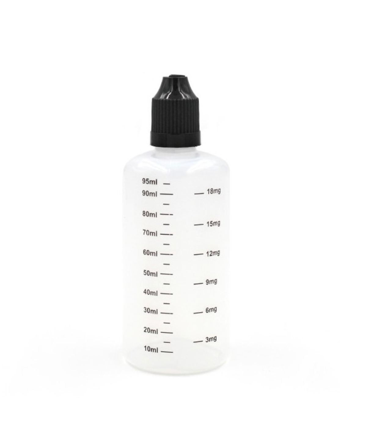 100 ml - Fiole PE souple graduée Translucide