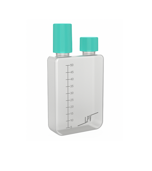 050 ml - Fiole Dualfill - 2 ouvertures Translucide