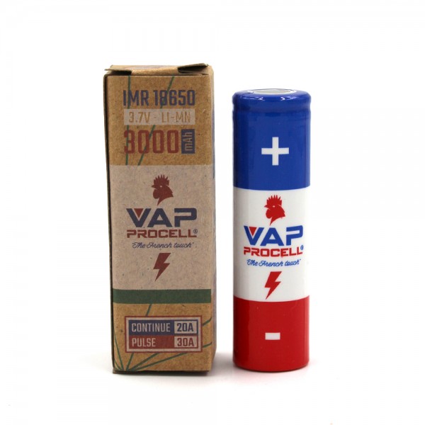 Accu 18650 IMR 3000 mAh / 30A Vap Procell