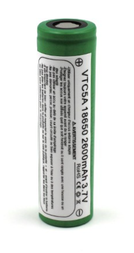 Accu 18650 IMR VTC5A 2600 mAh / 35A Sony