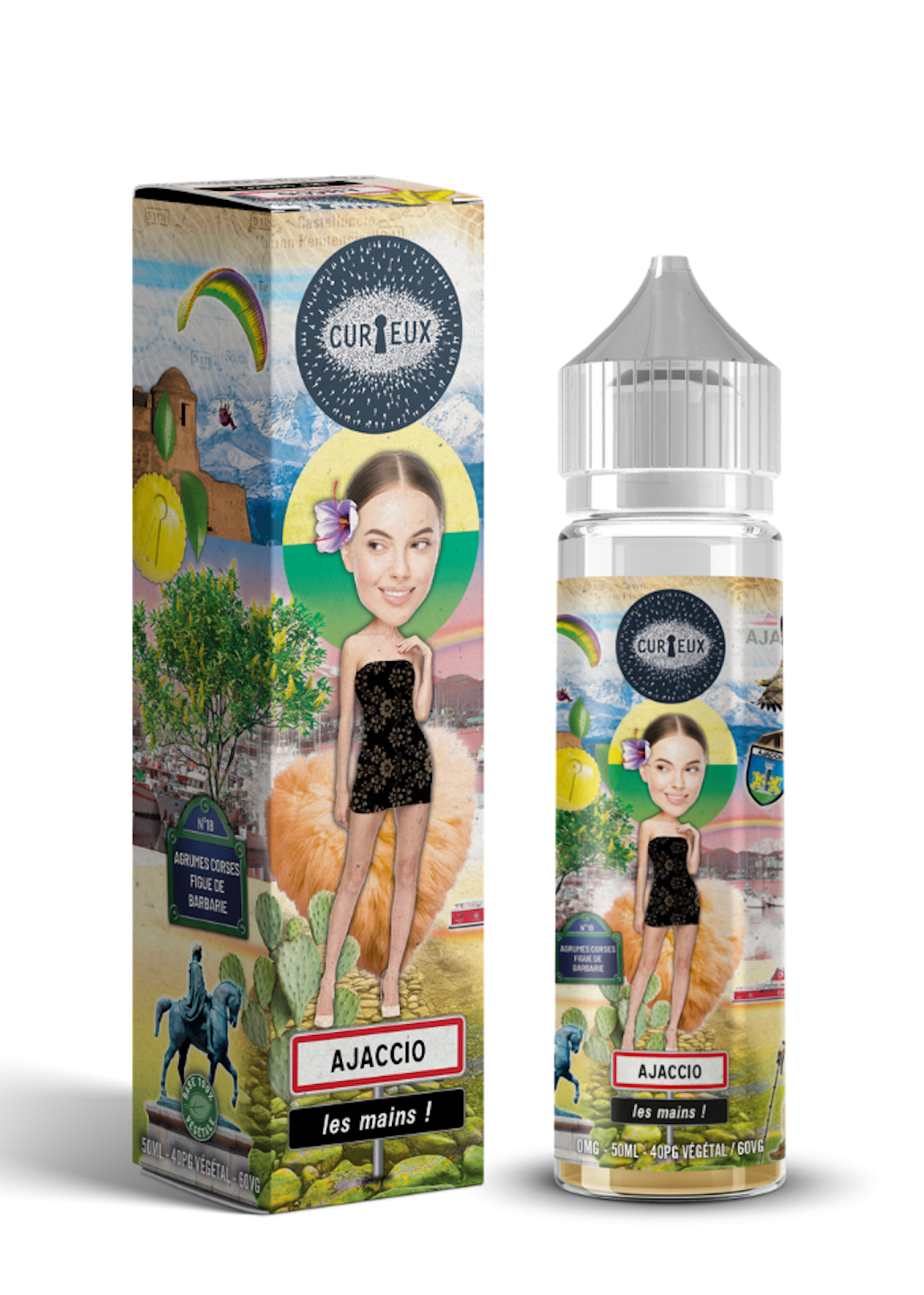 Ajaccio les Mains - 50 ml->70 ml - Curieux - Édition Hexagone