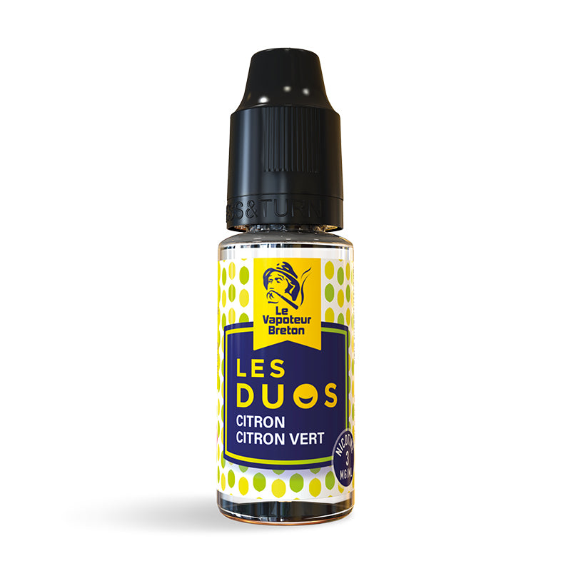 Duo Citron Citron Vert - 10 ml - Le Vapoteur Breton - Les Duos