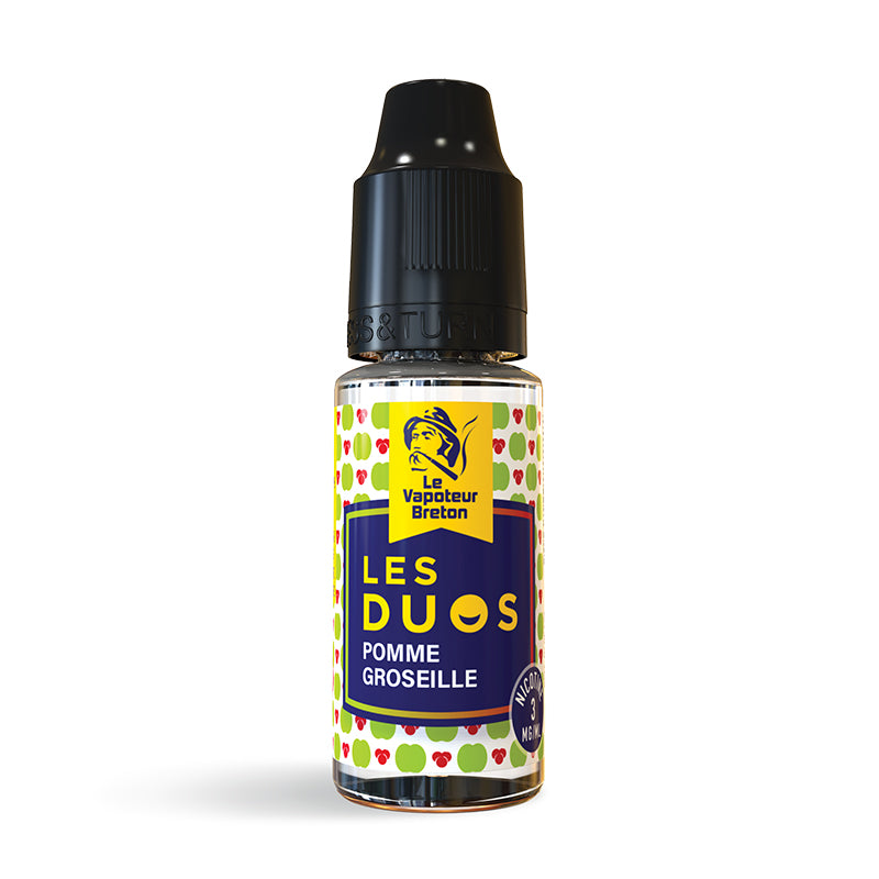 Duo Pomme Groseille - 10 ml - Le Vapoteur Breton - Les Duos